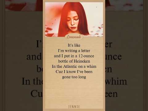 JENNIE twin LYRICS #jennie #ruby #blackpink #twin #lyrics #shorts #shortvideo