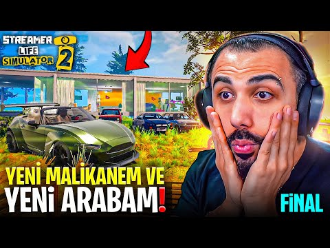 YENİ MALİKANEM VE SON MODEL ARABAM! İZLENME REKORU KIRDIM! STREAMER LİFE SİMULATOR 2 | Barış Can