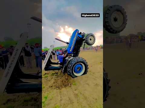 New HOLLAND⚠️Modified  Tractor Stunt💥 #viral #new #shorts #shortsvideo #trending