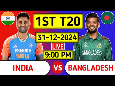 India Vs Bangladesh 1st T20 Live Score