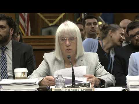 Chair Murray Delivers Opening Remarks at Appropriations Full Committee Markup