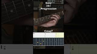 Simple 251 Progression - 🎸 #guitarlesson #guitarchords #251