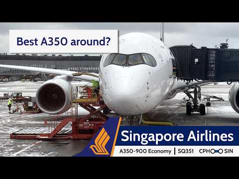 How's Singapore Airlines like in 2023/4? | Airbus A350 Economy - Copenhagen to Singapore