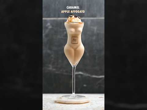 Caramel Apple Affogato 🍏🍨  #cocktail #bar #bartender #bartenderlife #cocktailsrecipe #cheers