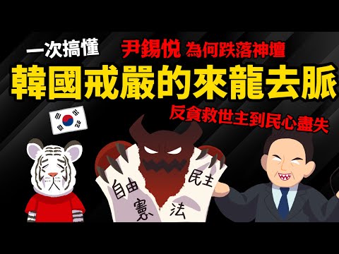 一次搞懂 【韓國戒嚴的來龍去脈】反貪救世主到民心盡失 尹錫悅為何跌落神壇?