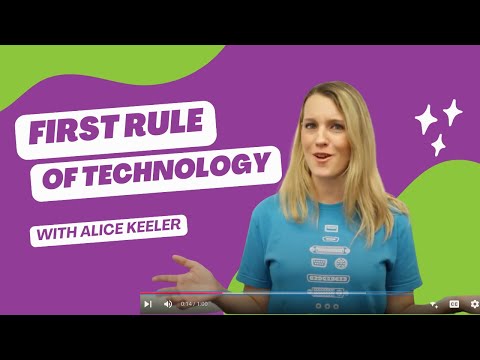 First Rule of Technology with Alice Keeler