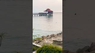 Restaurant on the sea uh?🫨😮 #bintanisland #seafood #beachview