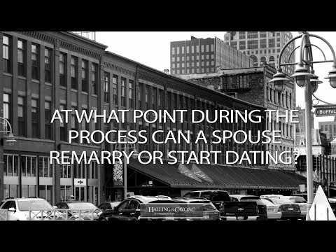 At what point during the process can a spouse remarry or start dating