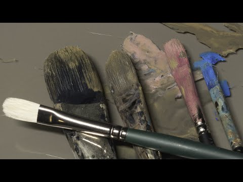 Why Cleaning Your Brushes is a Waste of Time - Oil Painting Advice