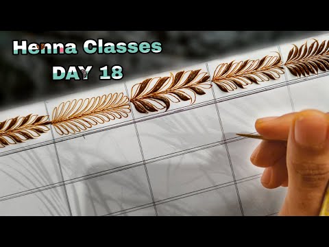 Tazaheen Henna Classes Day 18 ||Learn Detailed Henna with Tazaheen Henna Classes 2023