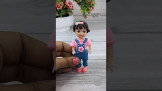 Reverse Play⏮️DIY Clay Sisindri Doll DressMaking💃💕🥰Old Doll Makeover To Cute Little Sisindri Doll😘💙🩷