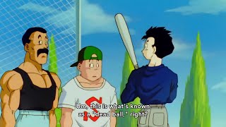 Gohan plays baseball at school, shocking everyone - 悟飯が学校で野球をしてみんなを驚かせる