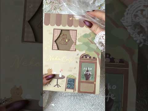 ASMR | "Tsuki Neko Cafe" collection from  @notebook_therapy 💕 #scrapbooking #asmr #journaling #art