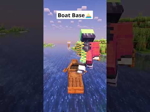 Minecraft Boat Base⛵ #shorts