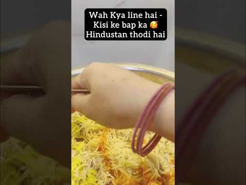 Hindustan Sabhi Ka Hai 🥰#shortfeed #shorts #biryani #diljitdosanjh #chickenbiryani