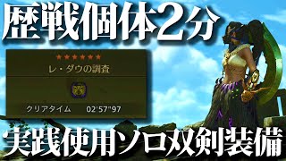 【HR200】双剣を使い続け実践で試行錯誤した、歴戦2分狩猟する使用中ソロ火力双剣装備【モンハンワイルズ/モンスターハンター/MHwilds】