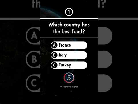 Which Country Has The Best Food? #generalknowledge #geographyquiz #quizchallenge