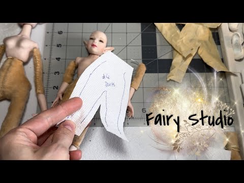 Fairy Studio 24: Fairy body update, dress patterns #ellenfaeforest #artist #vlog #art #doll #fairy