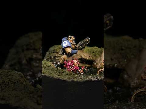 Making A Space Marine Diorama In 60 Seconds! #warhammer #diorama