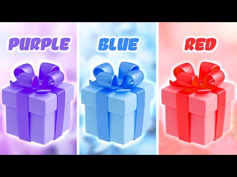 Choose Your Gift...! Purple, Blue or Red 💜💙❤️ How Lucky Are You? 😱 QuizZone