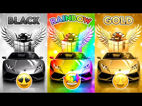 Choose Your Gift...! Black, Rainbow or Gold 🖤🌈⭐️ QuizZone #chooseyourgift