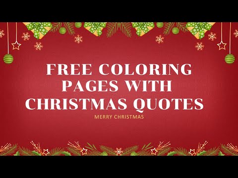 Free Coloring Pages with Christmas Quotes for Kids - link in description