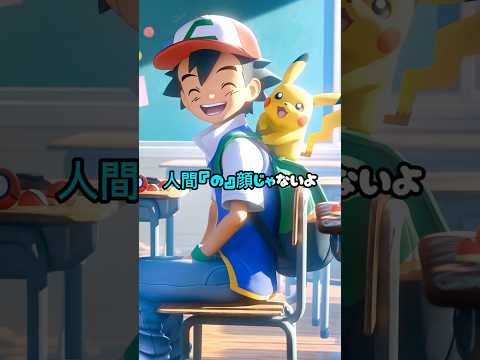 【ポケモン】【非公式】人間の顔じゃないよ #shorts #ai #pokemon #ポケモン