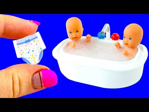 31 DIY Barbie, Baby Hacks and Crafts | Miniature Baby Bath Tub, Bags, Bottles, and more!