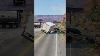 Realistic Highway Car Crashes #134