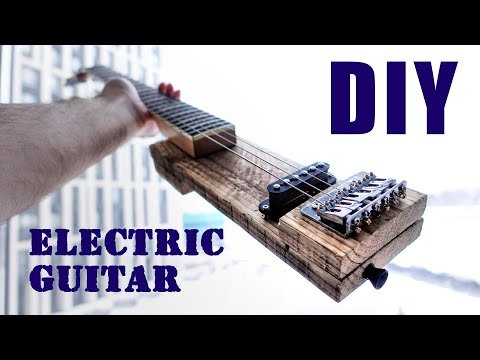 How To Make The Simplest Electric Guitar – DIY Guitar From An Old Wooden Board