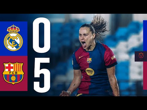 HIGHLIGHTS I REAL MADRID 0 vs 5 FC BARCELONA | COPA DE LA REINA 🔵🔴