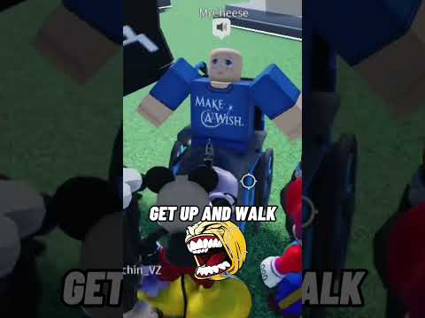 MICKEY helps KID WALK AGAIN ❤️🥹 #roblox #funny