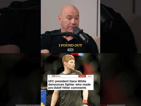 Dana White on the Bryce Mitchell Controversy