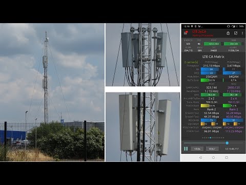 Farnborough Airshow 2018 Temporary Vodafone Masts (Cells on Wheels)