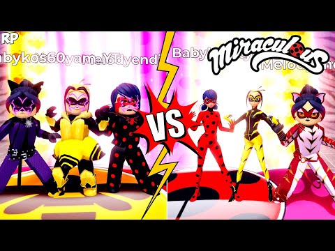 NEW EVIL VS ORIGINAL TRANSFORMATION (COMPARISON) NO MIRACULOUS RP - MIRACULOUS ROBLOX!