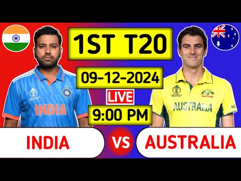 India Vs Australia 1st T20 Live Score