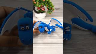 Reverse Play ⏮️Most Famous Super Bheem Fame Sky Dragon Making With Super Clay🦖🦕🐲 #shorts #viral