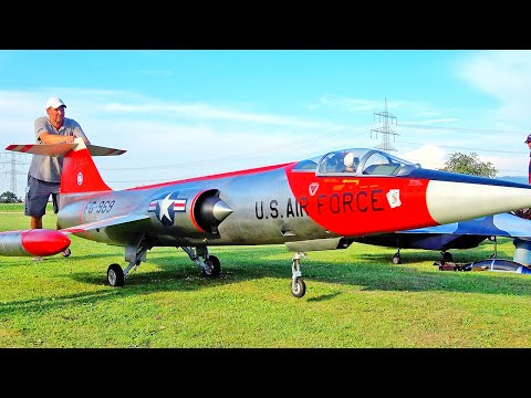 MUST SEE! 79KG XXXL F-104 STARFIGHTER SCALE 1:3 RC TURBINE JET FLIGHT DEMONSTRATION