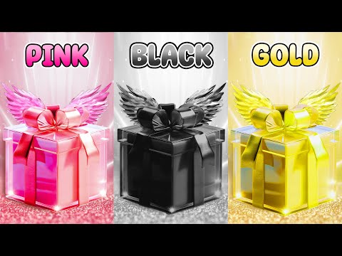 Choose Your Gift! 🎁 Pink, Black or Gold 💗🖤⭐️ How Lucky Are You? 😱 Quiz Zone #chooseyourgift