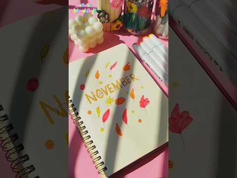 Aesthetic journal front page ideas #diyideas #artandcraft #shorts