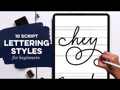 10 Easy Script Lettering Styles for Beginners + FREE Cheat Sheet!