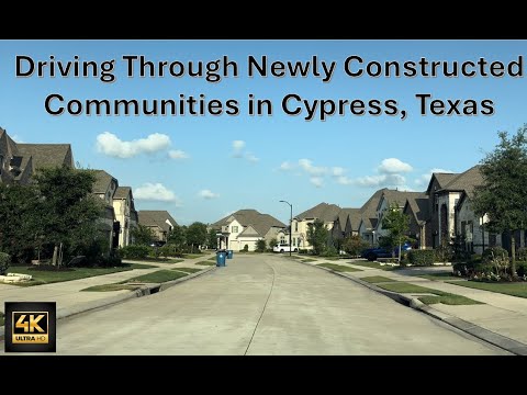 Driving Through Newly Constructed Communities in Cypress, Texas | Drive Time