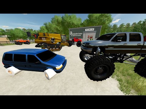 Using Secret Vehicle to Save Stuck Farmer | Farming Simulator 22