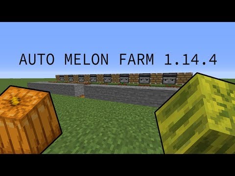 MOST EFFICIENT AUTO MELON FARM MINECRAFT (WORKING 1.14.4) FAST TUTORIAL