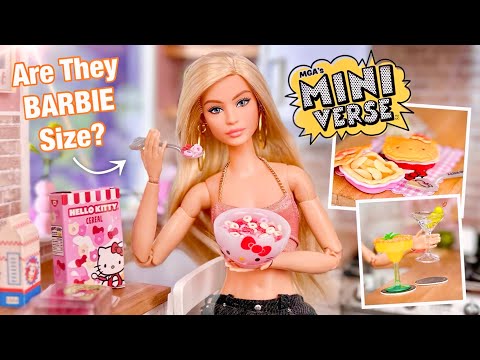 Make It Mini Food! Is It Barbie Doll Size? MGA’s Miniverse Food, Drinks, & More