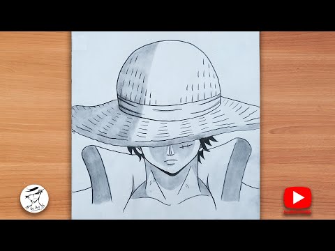 How to draw Luffy (One Piece) | Luffy drawing step by step | Easy anime drawing