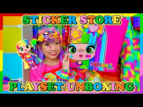 Decora Girlz Sticker Store Unboxing