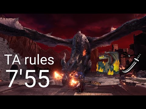 【MHW:IB】伝説の黒龍 太刀ソロ 7'55 TA wiki rules Fade to black Fatalis