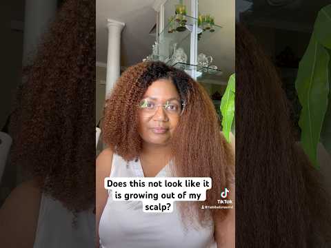 They think it is my hair! Versatile NATURAL looking wig for naturals #hergivenhair #naturalhairwig