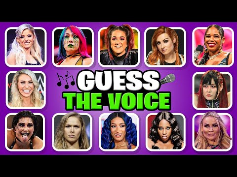 Can You Guess Female Wrestlers from Their Voice & Hair? 👰✅🔊